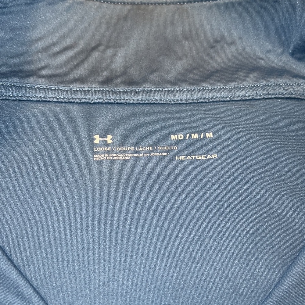 Under Armour Track Jacket, Running, Bomber Jacket, Polyester, Blue, Size M - Picture 6 of 8